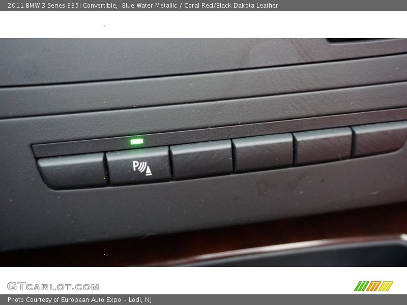 Blue Water Metallic / Coral Red/Black Dakota Leather 2011 BMW 3 Series 335i Convertible