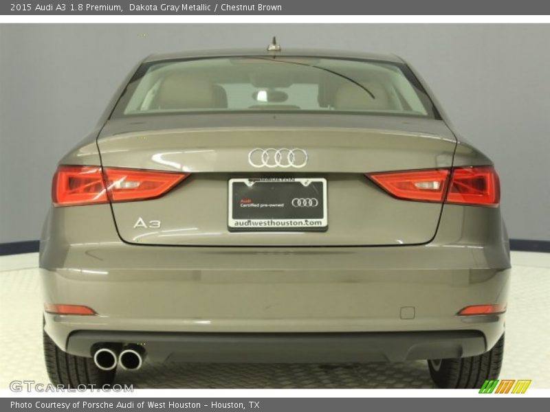 Dakota Gray Metallic / Chestnut Brown 2015 Audi A3 1.8 Premium