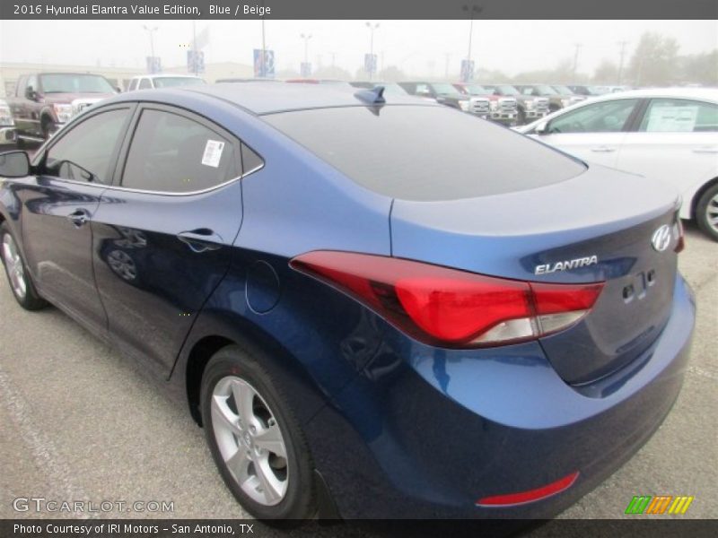 Blue / Beige 2016 Hyundai Elantra Value Edition