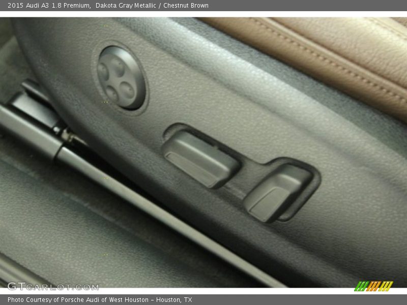 Dakota Gray Metallic / Chestnut Brown 2015 Audi A3 1.8 Premium