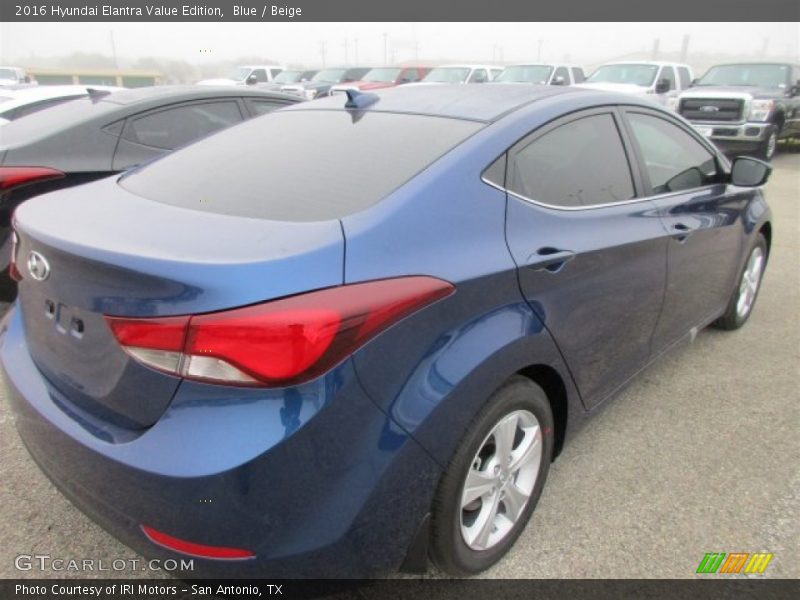 Blue / Beige 2016 Hyundai Elantra Value Edition