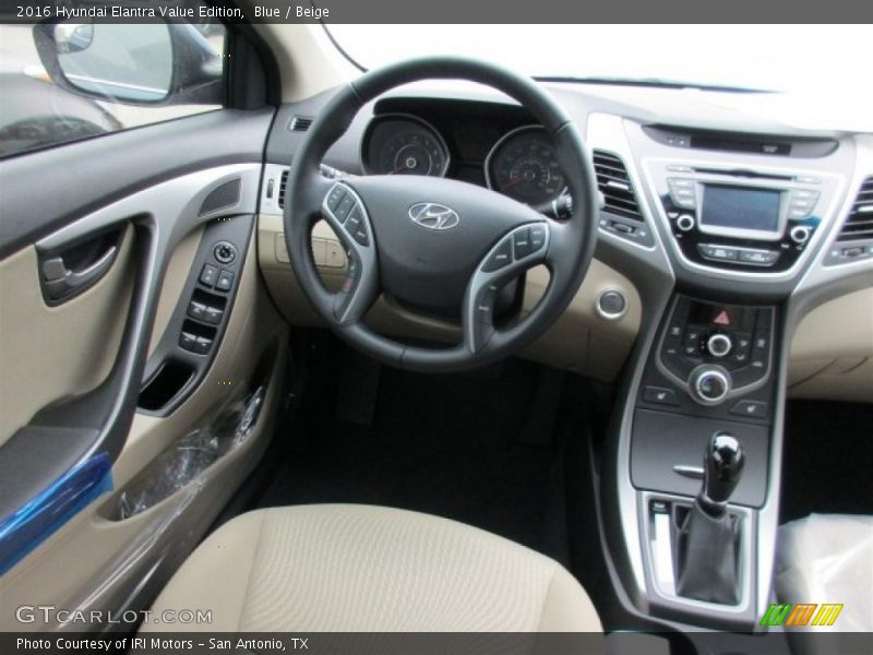 Blue / Beige 2016 Hyundai Elantra Value Edition