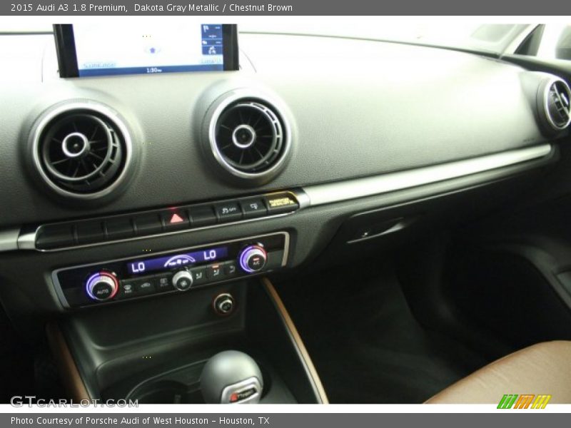 Dakota Gray Metallic / Chestnut Brown 2015 Audi A3 1.8 Premium