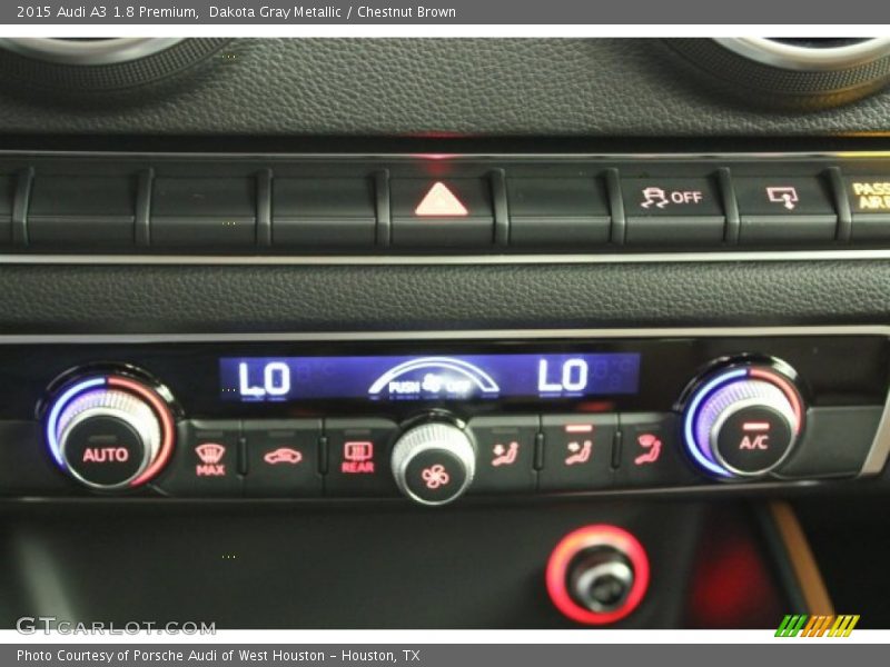 Dakota Gray Metallic / Chestnut Brown 2015 Audi A3 1.8 Premium
