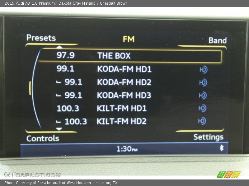 Dakota Gray Metallic / Chestnut Brown 2015 Audi A3 1.8 Premium