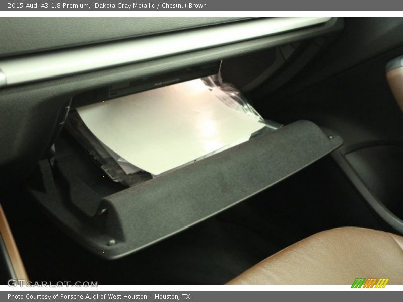 Dakota Gray Metallic / Chestnut Brown 2015 Audi A3 1.8 Premium