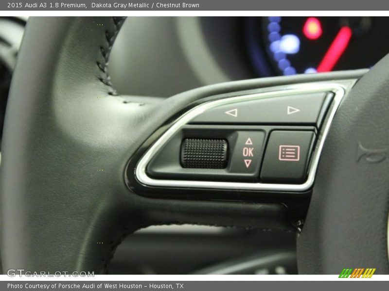 Dakota Gray Metallic / Chestnut Brown 2015 Audi A3 1.8 Premium