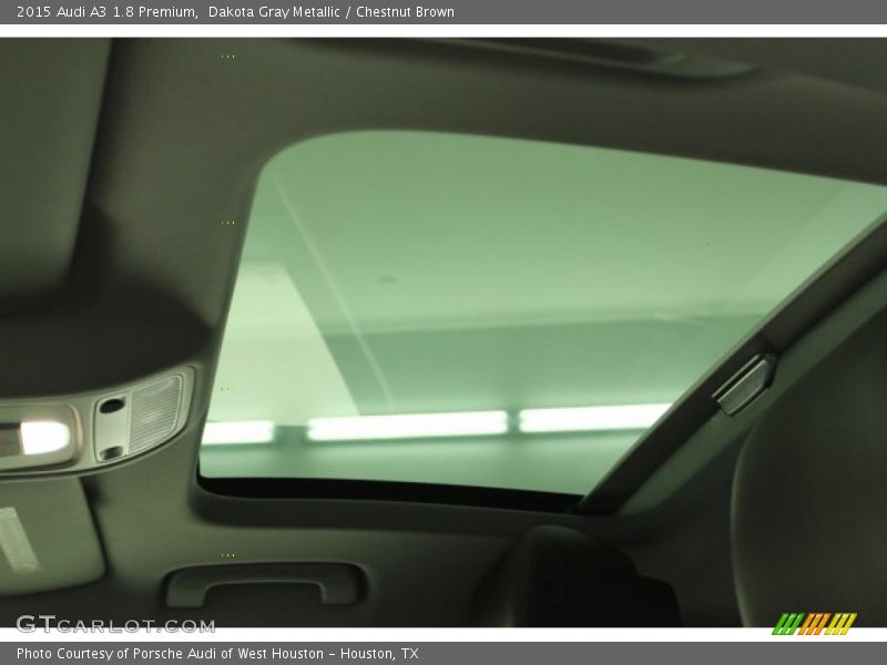 Dakota Gray Metallic / Chestnut Brown 2015 Audi A3 1.8 Premium