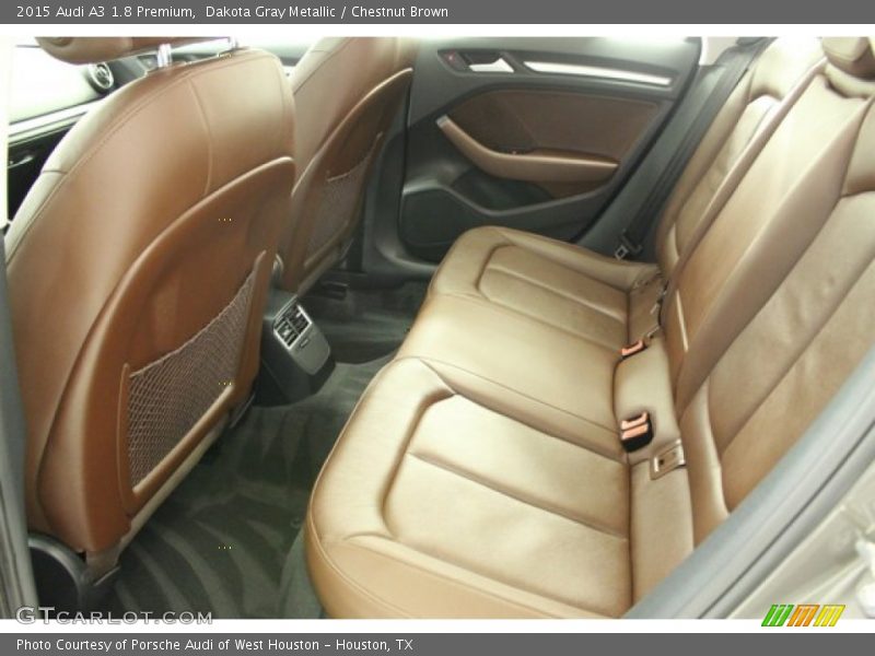Dakota Gray Metallic / Chestnut Brown 2015 Audi A3 1.8 Premium