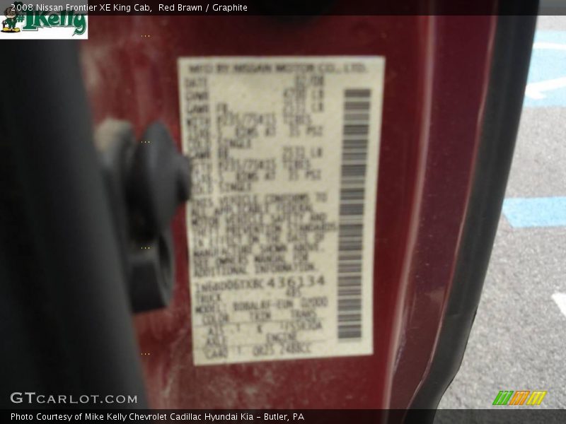 Red Brawn / Graphite 2008 Nissan Frontier XE King Cab