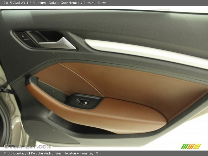 Dakota Gray Metallic / Chestnut Brown 2015 Audi A3 1.8 Premium