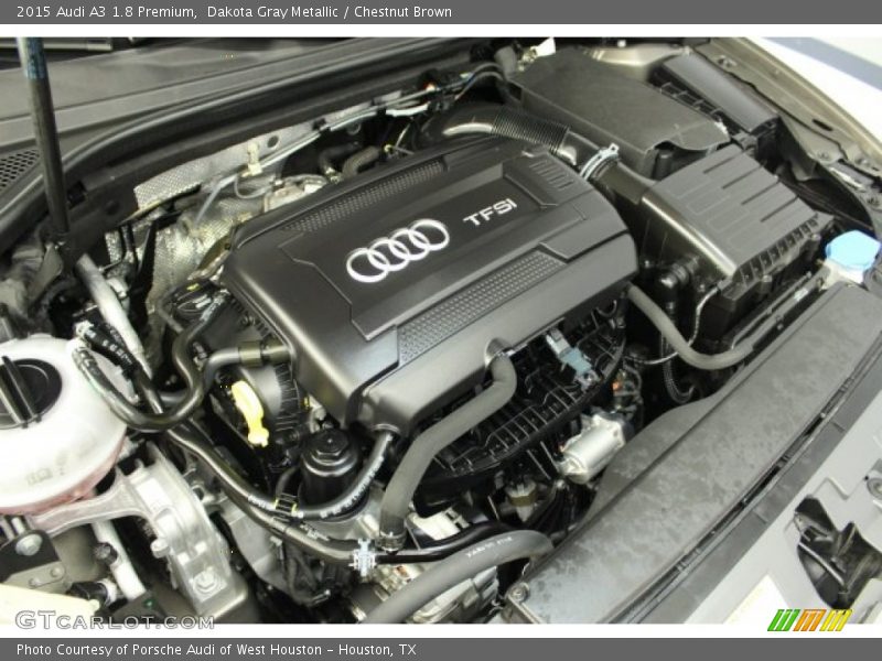 Dakota Gray Metallic / Chestnut Brown 2015 Audi A3 1.8 Premium