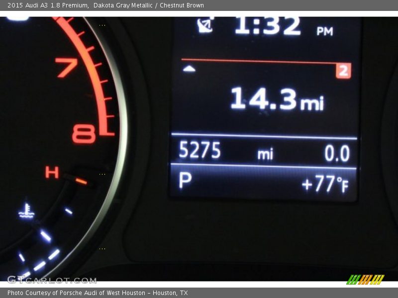 Dakota Gray Metallic / Chestnut Brown 2015 Audi A3 1.8 Premium