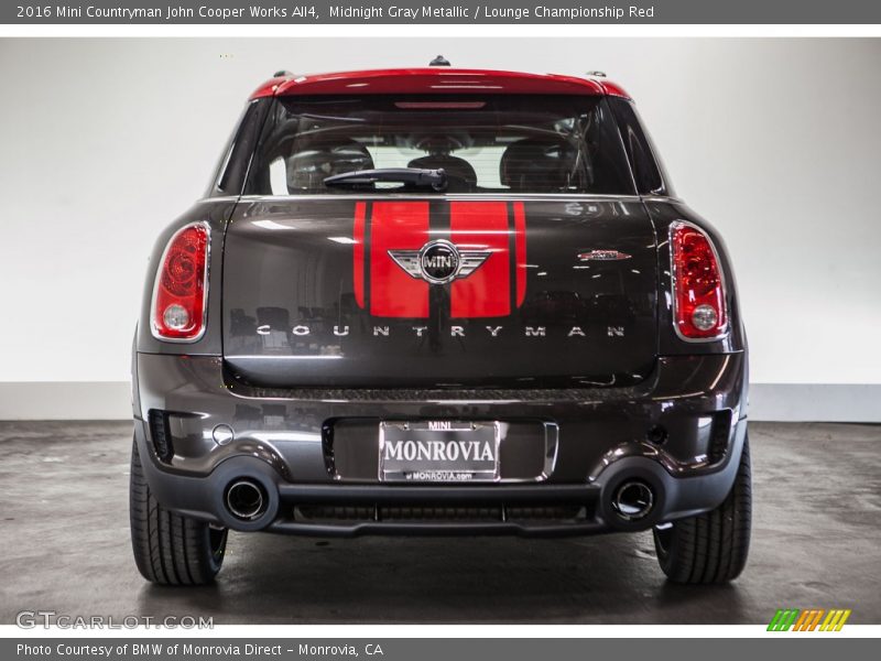 Midnight Gray Metallic / Lounge Championship Red 2016 Mini Countryman John Cooper Works All4