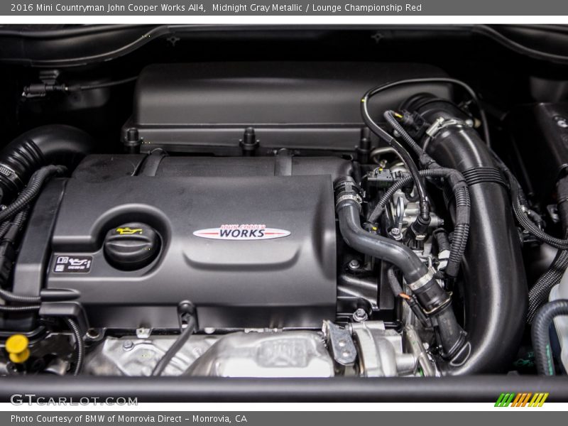  2016 Countryman John Cooper Works All4 Engine - 1.6 Liter Turbocharged DOHC 16-Valve VVT 4 Cylinder