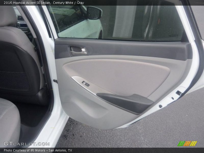 Century White / Gray 2016 Hyundai Accent SE Sedan