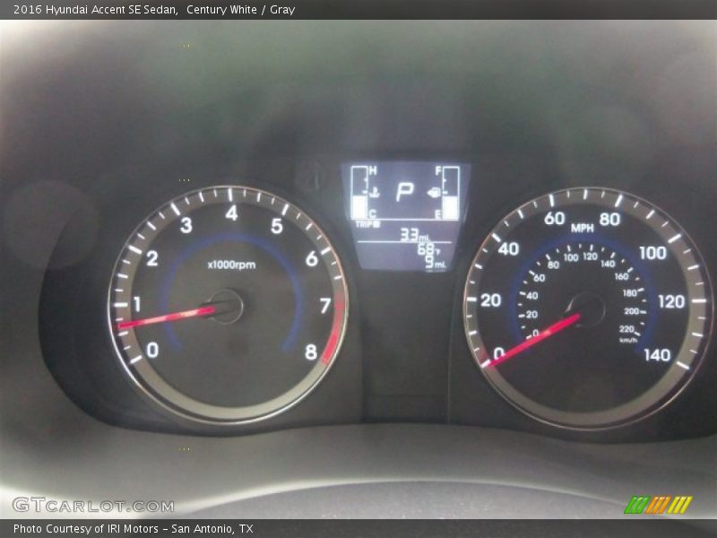 Century White / Gray 2016 Hyundai Accent SE Sedan