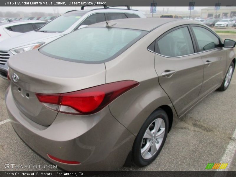 Desert Bronze / Black 2016 Hyundai Elantra Value Edition