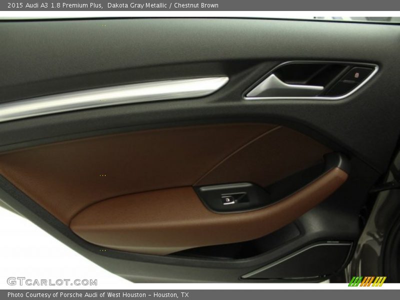 Dakota Gray Metallic / Chestnut Brown 2015 Audi A3 1.8 Premium Plus