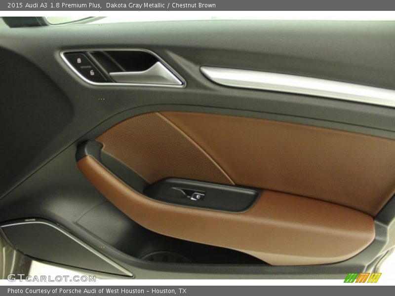 Dakota Gray Metallic / Chestnut Brown 2015 Audi A3 1.8 Premium Plus