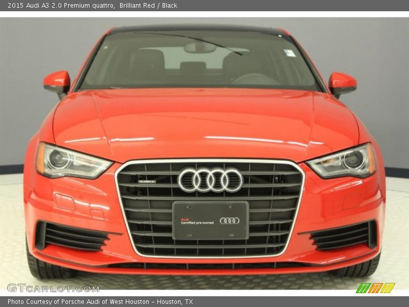 Brilliant Red / Black 2015 Audi A3 2.0 Premium quattro