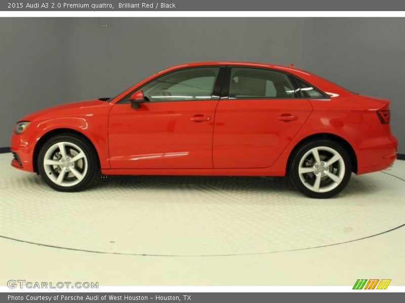 Brilliant Red / Black 2015 Audi A3 2.0 Premium quattro