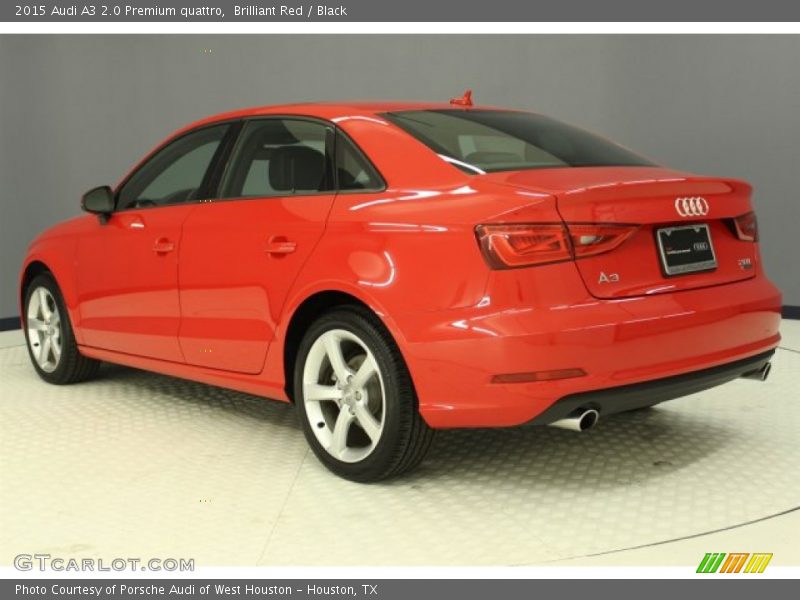 Brilliant Red / Black 2015 Audi A3 2.0 Premium quattro