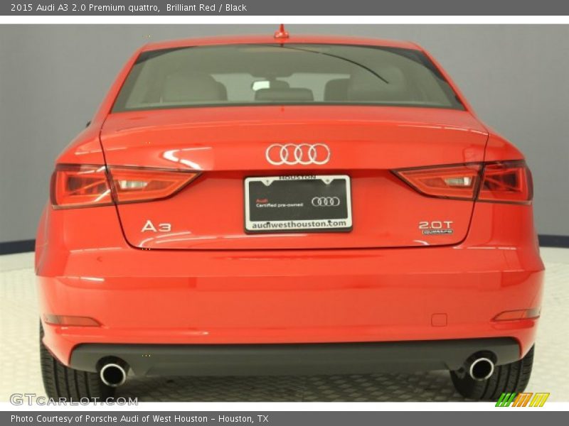 Brilliant Red / Black 2015 Audi A3 2.0 Premium quattro