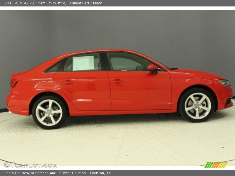 Brilliant Red / Black 2015 Audi A3 2.0 Premium quattro