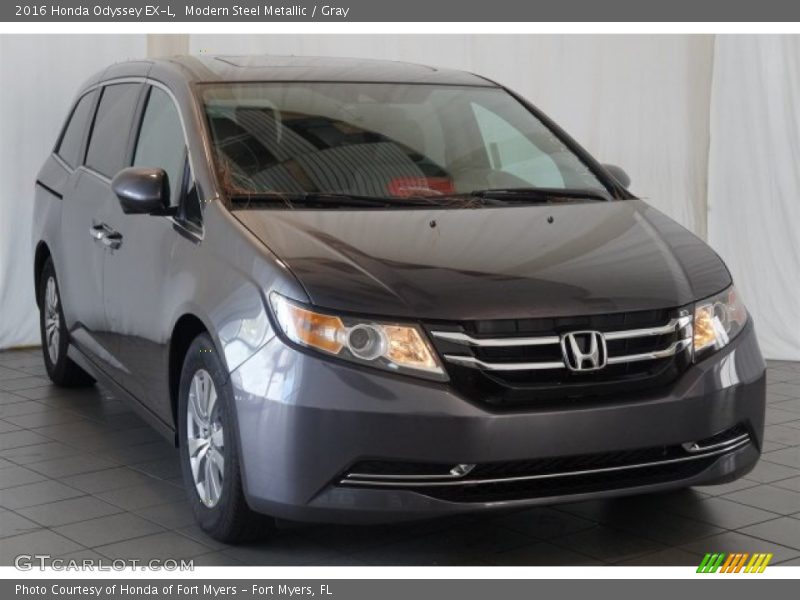 Modern Steel Metallic / Gray 2016 Honda Odyssey EX-L