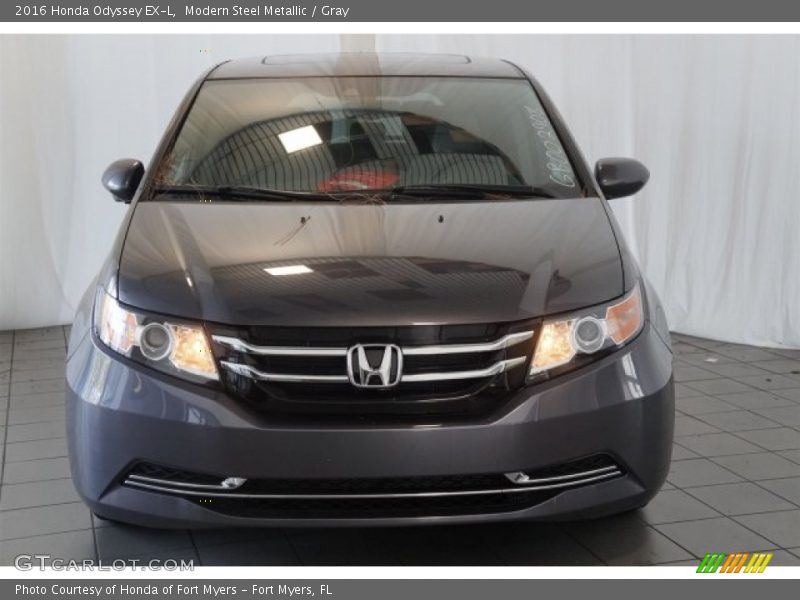 Modern Steel Metallic / Gray 2016 Honda Odyssey EX-L