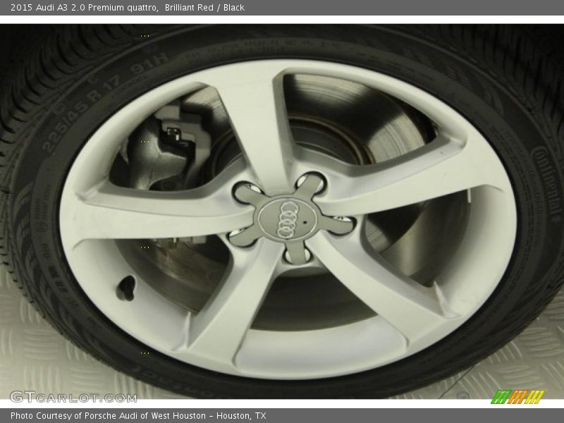 Brilliant Red / Black 2015 Audi A3 2.0 Premium quattro