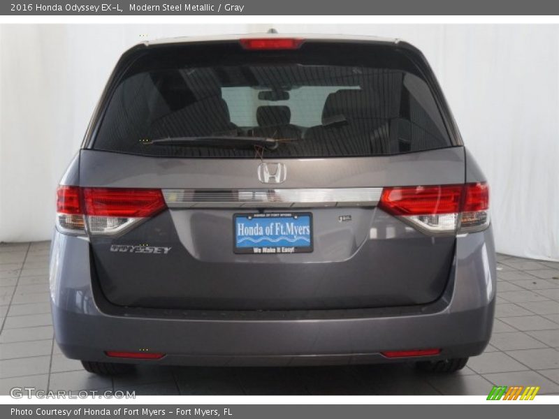 Modern Steel Metallic / Gray 2016 Honda Odyssey EX-L