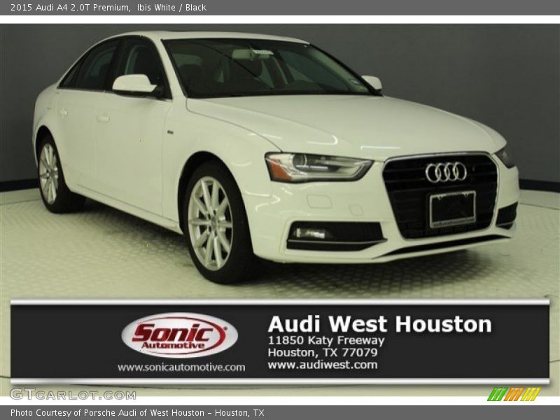 Ibis White / Black 2015 Audi A4 2.0T Premium
