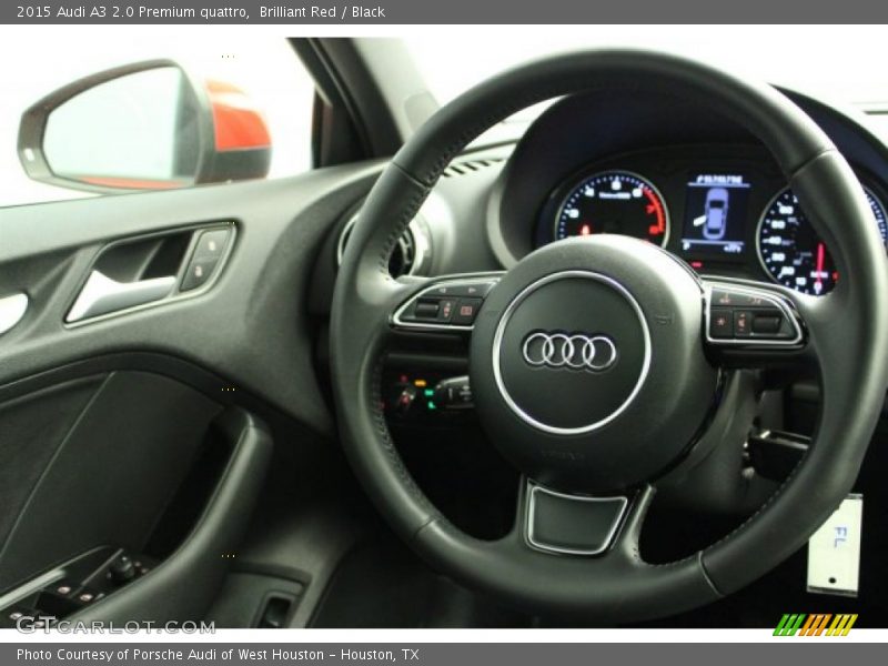 Brilliant Red / Black 2015 Audi A3 2.0 Premium quattro