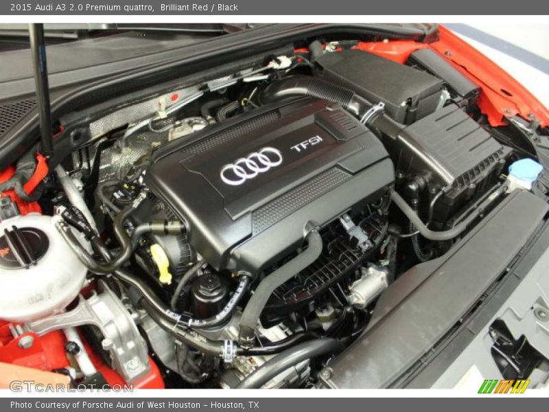 Brilliant Red / Black 2015 Audi A3 2.0 Premium quattro