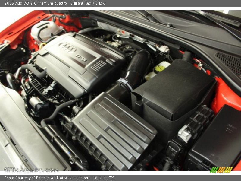 Brilliant Red / Black 2015 Audi A3 2.0 Premium quattro