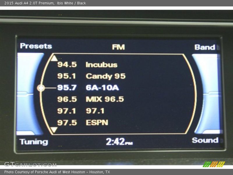 Ibis White / Black 2015 Audi A4 2.0T Premium