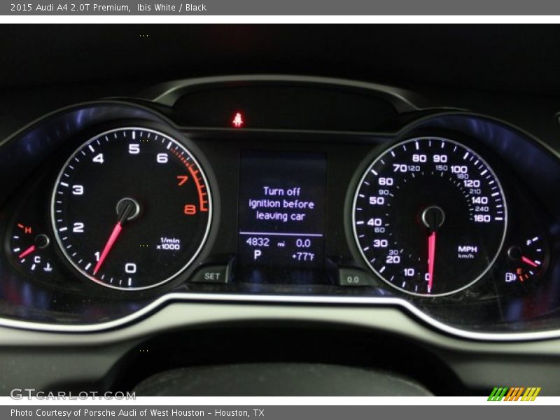 Ibis White / Black 2015 Audi A4 2.0T Premium