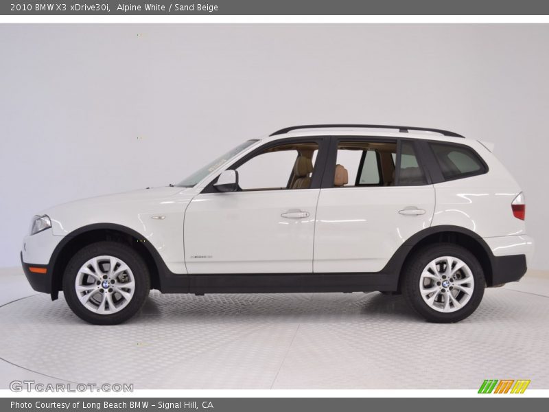 Alpine White / Sand Beige 2010 BMW X3 xDrive30i