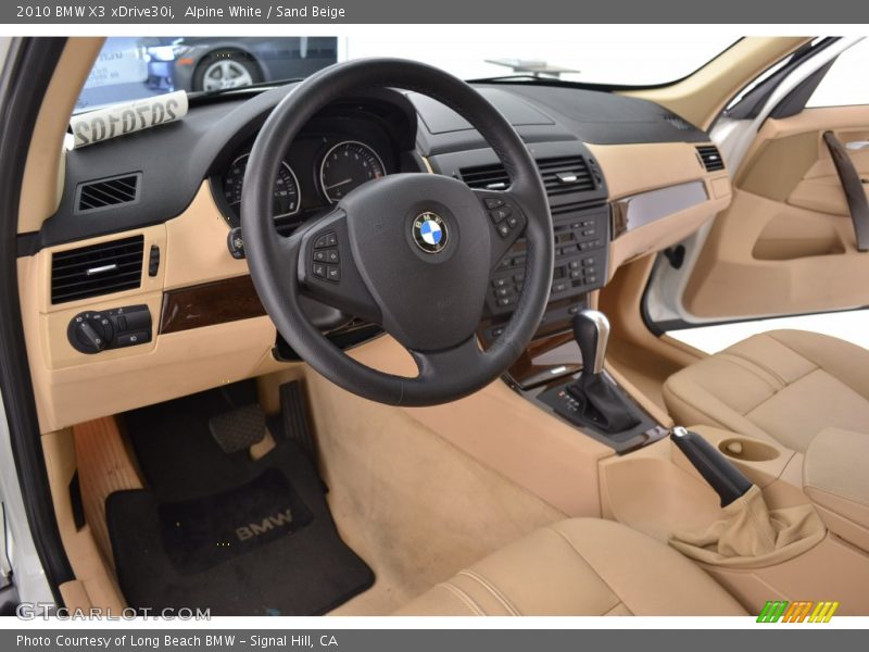 Alpine White / Sand Beige 2010 BMW X3 xDrive30i