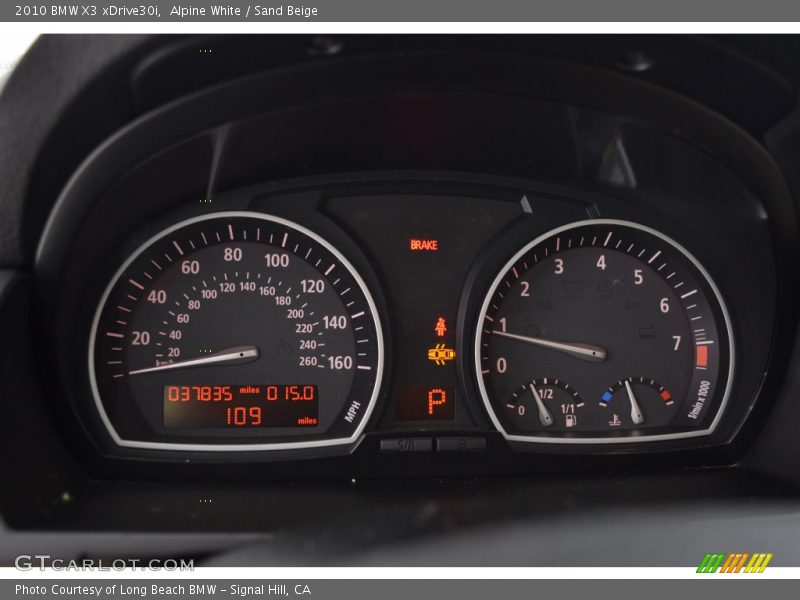 Alpine White / Sand Beige 2010 BMW X3 xDrive30i