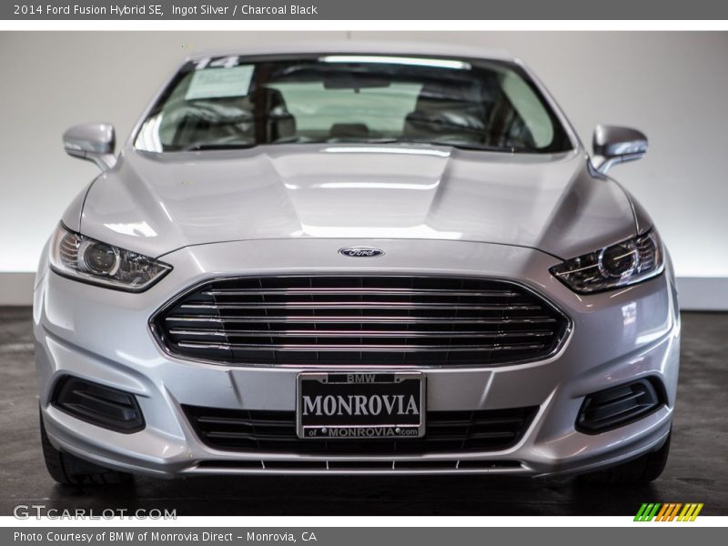 Ingot Silver / Charcoal Black 2014 Ford Fusion Hybrid SE