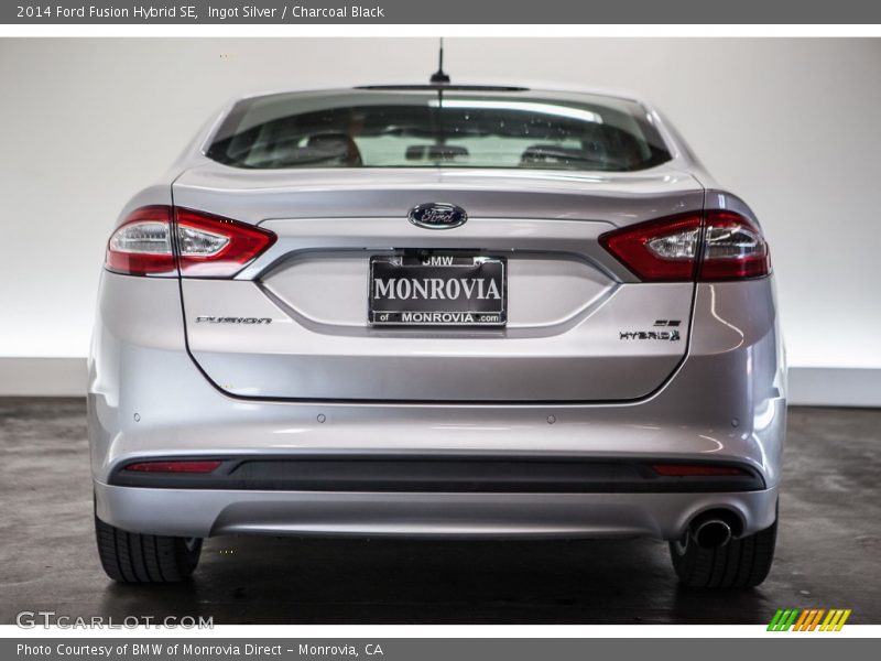 Ingot Silver / Charcoal Black 2014 Ford Fusion Hybrid SE