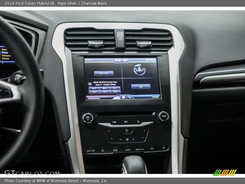 Ingot Silver / Charcoal Black 2014 Ford Fusion Hybrid SE