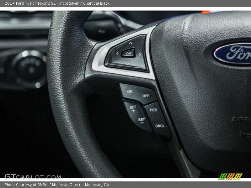 Ingot Silver / Charcoal Black 2014 Ford Fusion Hybrid SE
