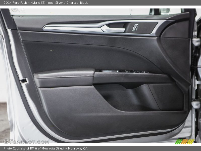 Ingot Silver / Charcoal Black 2014 Ford Fusion Hybrid SE
