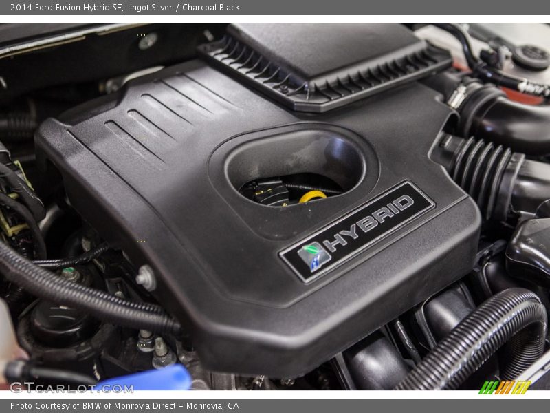 Ingot Silver / Charcoal Black 2014 Ford Fusion Hybrid SE