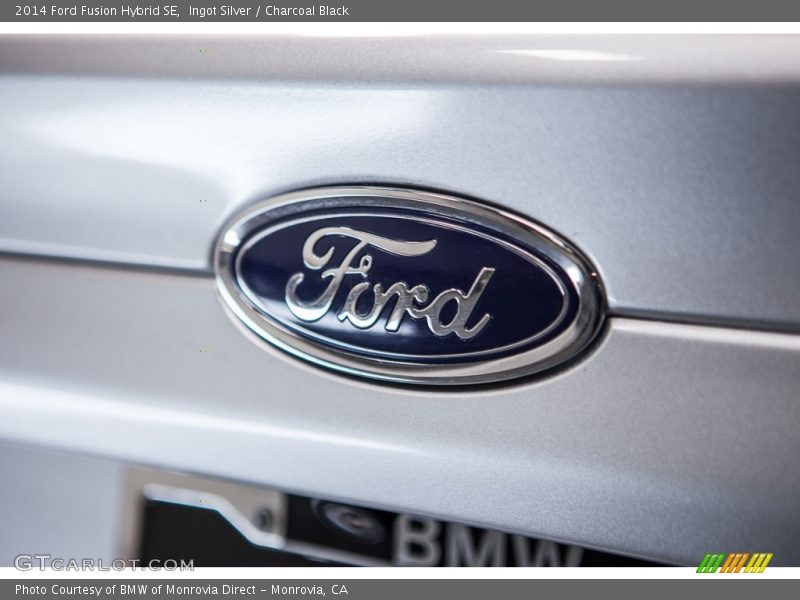 Ingot Silver / Charcoal Black 2014 Ford Fusion Hybrid SE