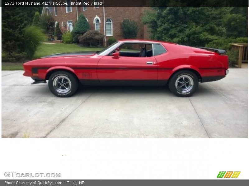 Bright Red / Black 1972 Ford Mustang Mach 1 Coupe